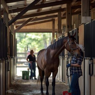 Horse, Feeding, Watering, Cleaning Stalls, Implied Walking and Lifting Loads