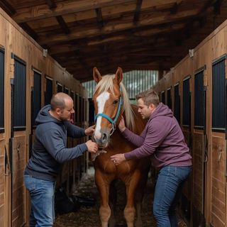 Horse Grooming, Including Feeding, Cleaning Stalls, Bathing, Brushing, Clipping, Longing, and Exercising Horses