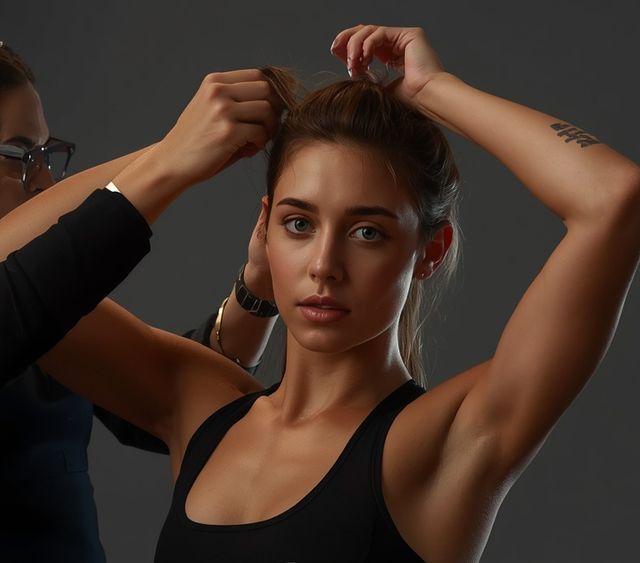 Friseur- und Kosmetikdienstleistungen: Haarstyling, Make-up und Maniküre