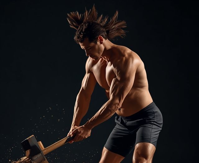 Forestry: Axe Wood Chopping, Fast Cadence (1.25 kg Axe, 35 Blows/min), Vigorous Effort