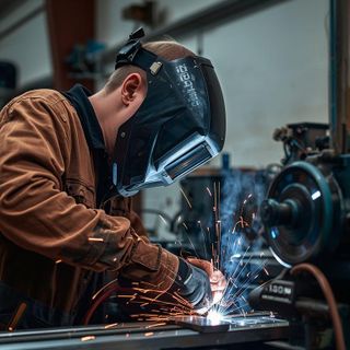 Machine tooling (e.g., machining, working sheet metal, machine fitter, operating lathe, welding) light-to-moderate effort