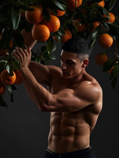 Orange Grove Work, Picking Fruit