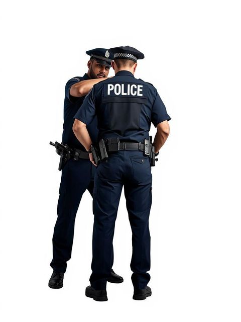 Polizei, Festnahme vornehmen, Stehen