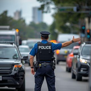 Policja, kierowanie ruchem, stanie