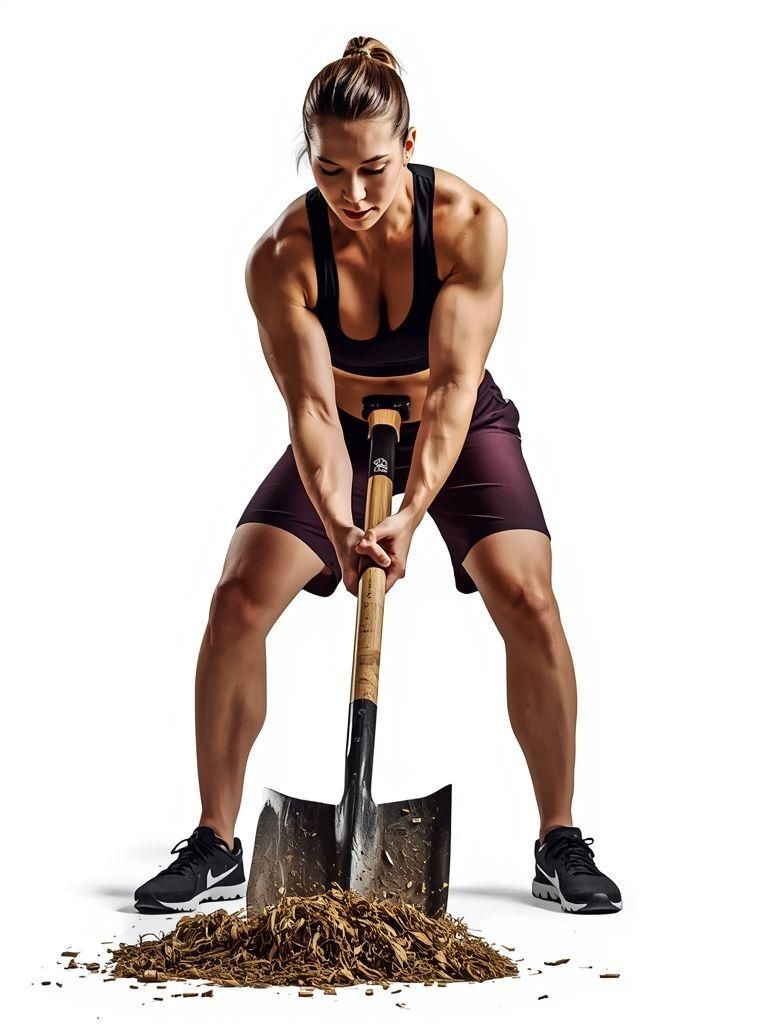 Łopatanie, mniej niż 10 funtów na minutę, umiarkowany wysiłek