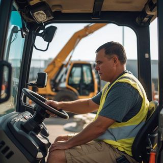 Sitting Tasks, Moderate Effort (e.g., Pushing Heavy Levers, Riding Mower/Forklift, Crane Operation)