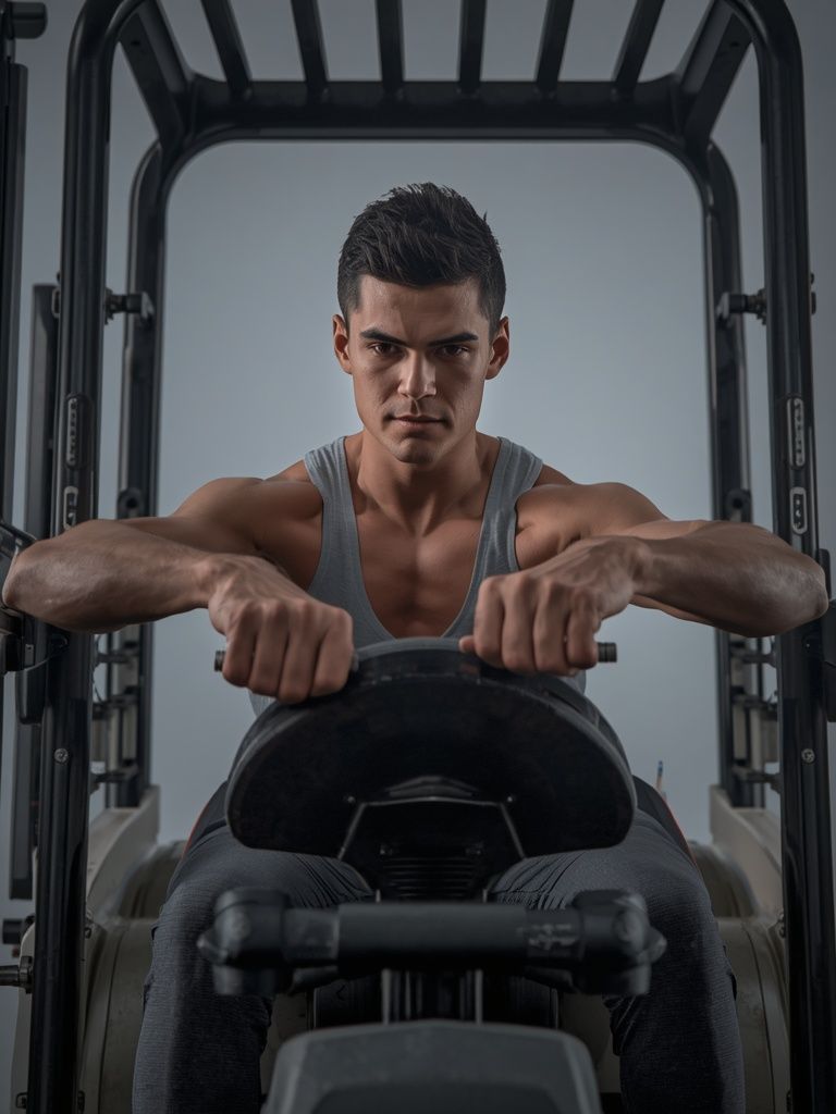 Sitting Tasks, Moderate Effort (e.g., Pushing Heavy Levers, Riding Mower/Forklift, Crane Operation)