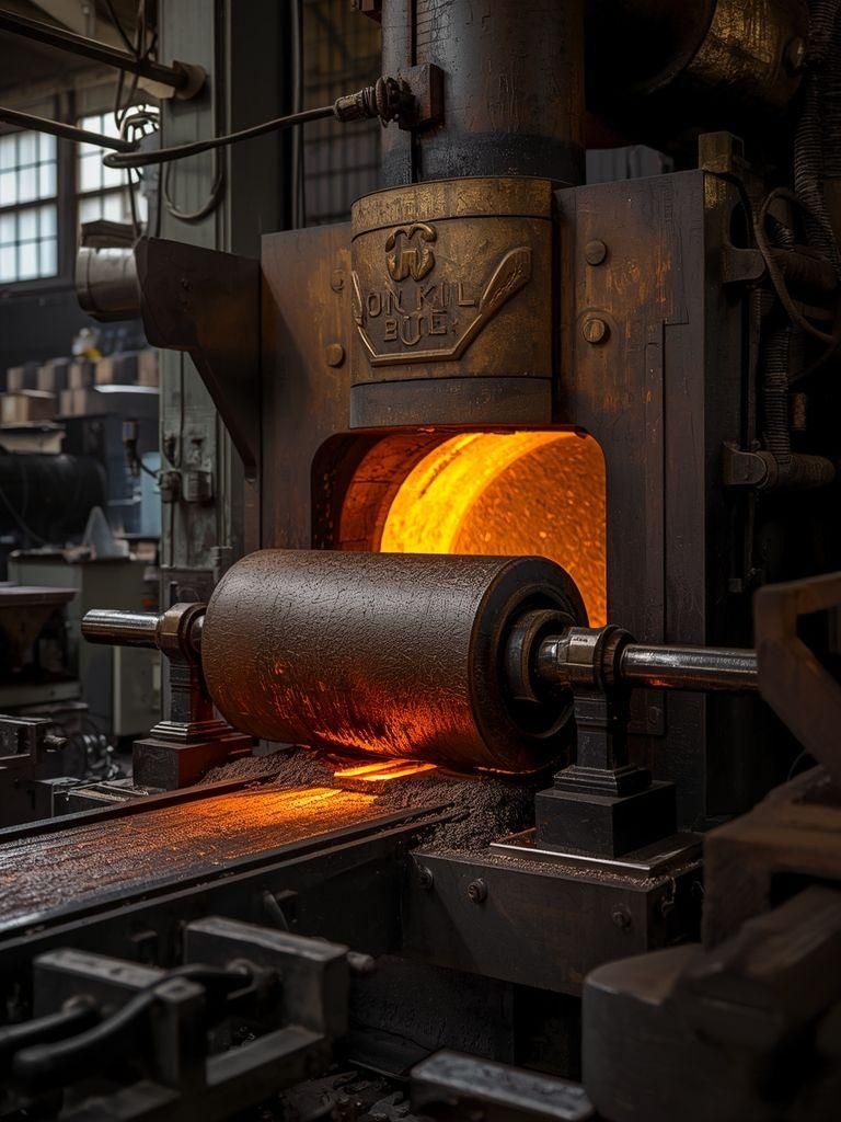 Młyn stalowy, intensywny wysiłek (np. walcowanie ręczne, walcowanie młynów handlowych, usuwanie żużlu, piec do pielęgnacji gleby)