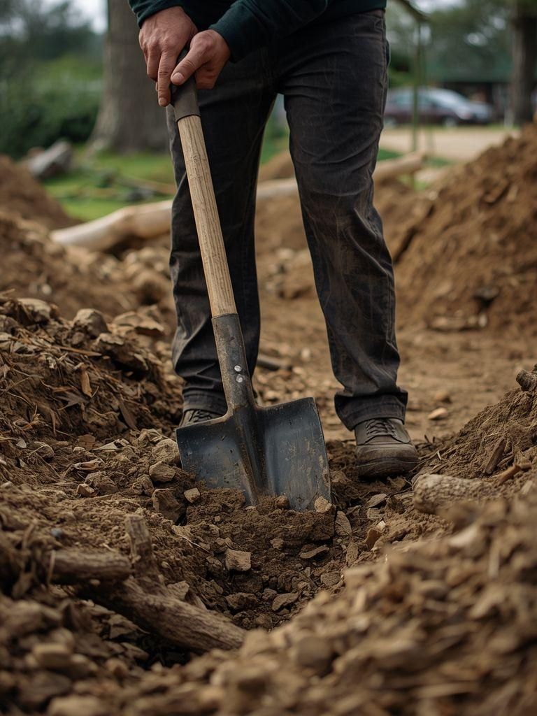 Using Heavy Tools (Not Power), Such as Shovel, Pick, Tunnel Bar, Spade