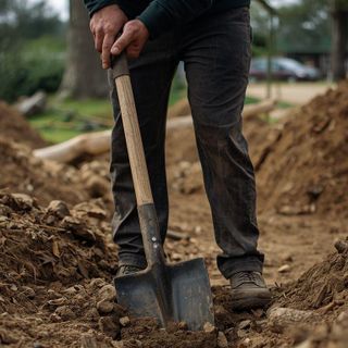 Using Heavy Tools (Not Power), Such as Shovel, Pick, Tunnel Bar, Spade