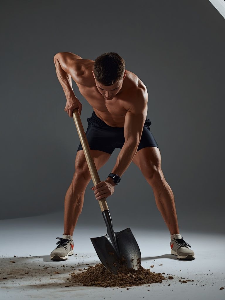 Using Heavy Tools (Not Power), Such as Shovel, Pick, Tunnel Bar, Spade