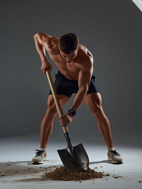 Using Heavy Tools (Not Power), Such as Shovel, Pick, Tunnel Bar, Spade
