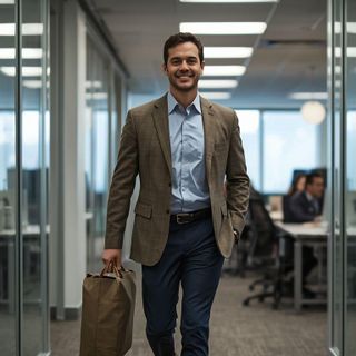Walking at Work, 3.0 mph, in Office, Moderate Speed, Not Carrying Anything