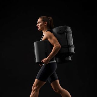 Wandern, 2,5 mph, langsame Geschwindigkeit, Tragen von schweren Gegenständen über 25 lbs