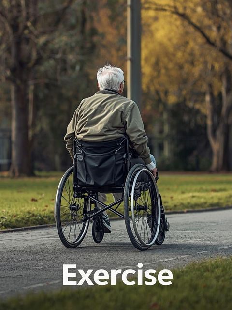Walking, Pushing a Wheelchair