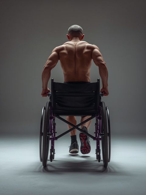 Walking, Pushing a Wheelchair