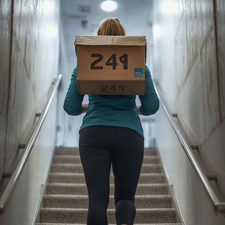 Walking or walk downstairs or standing, carrying objects about 25 to 49 lbs