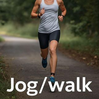 Jog/Walk Combination (jogging component of less than 10 minutes)