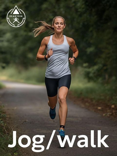 Jogging/Wander-Kombination (Jogging-Komponente von weniger als 10 Minuten)