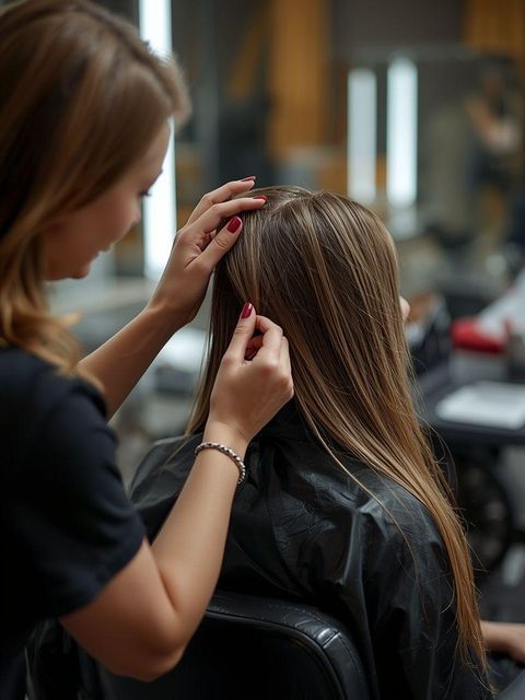 Having Hair or Nails Done by Someone Else, Sitting