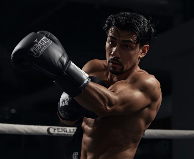 Boxing in the ring