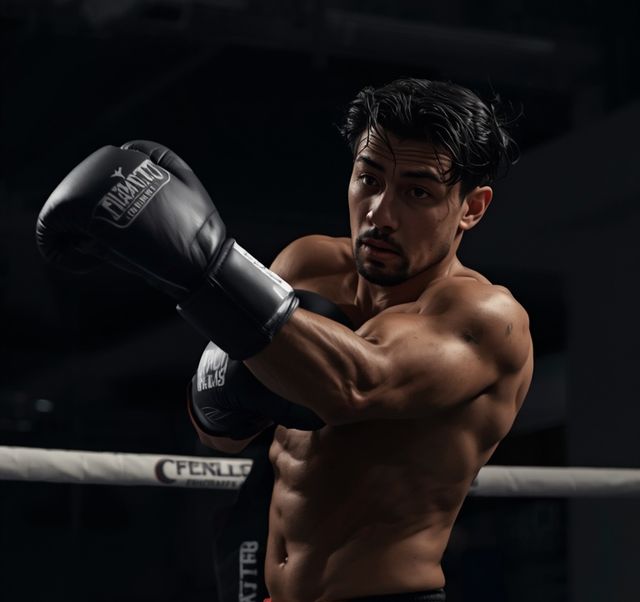 Boxing in the ring