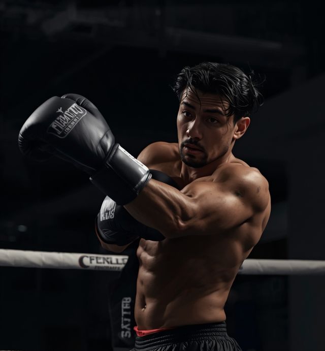 Boxing in the ring