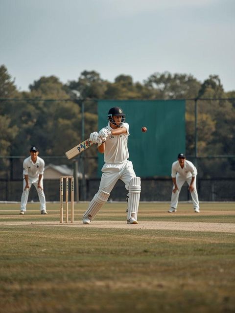 Cricket, Schlagen, Bowling, Fielding