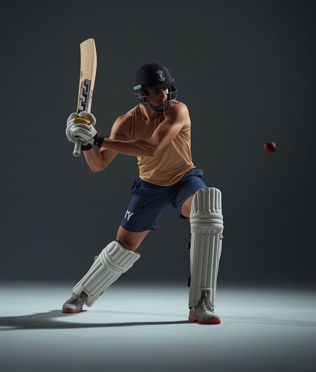 Playing cricket