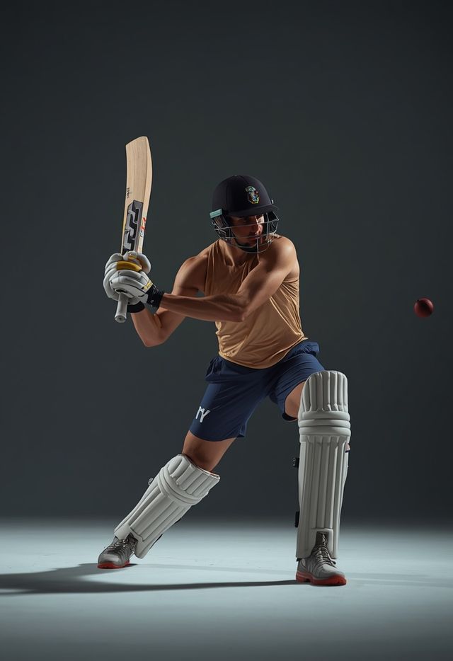 Playing cricket