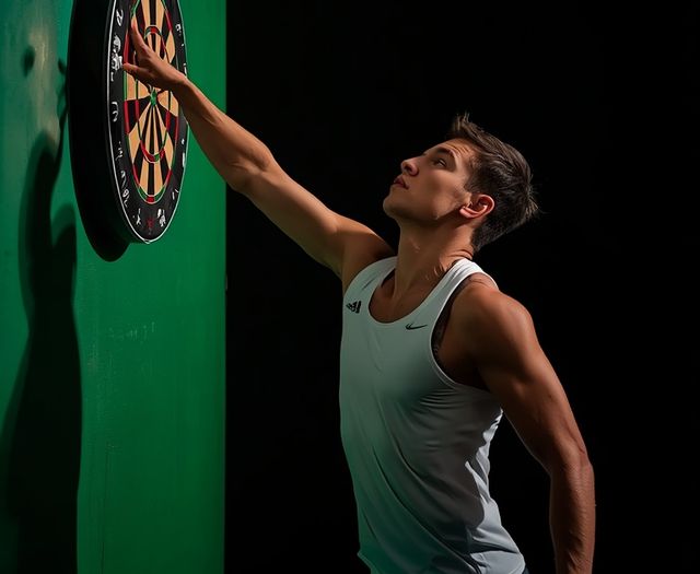 Playing darts
