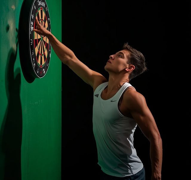 Playing darts