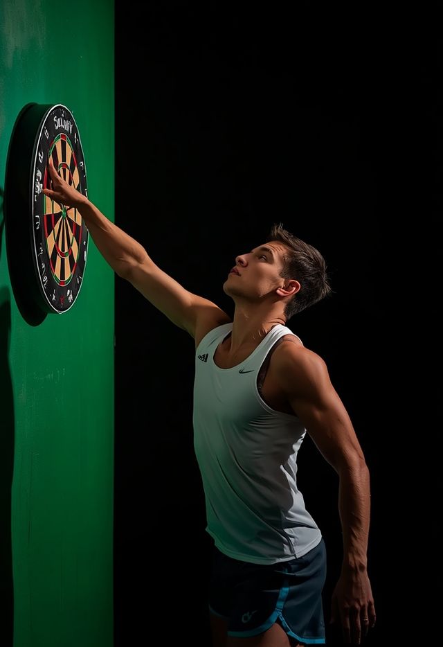 Playing darts