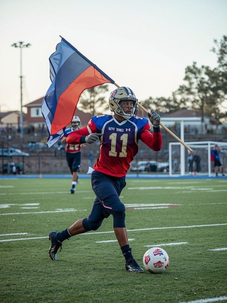 Football, Touch, Flag, General