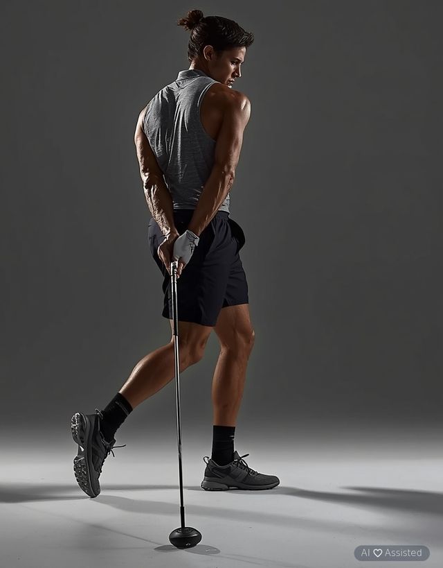 Playing golf (pulling cart or carrying clubs)