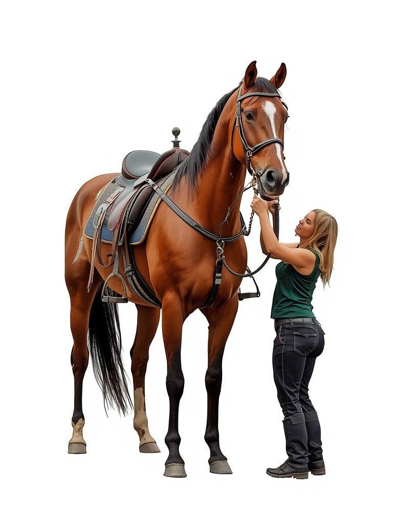 Siodłowanie, czyszczenie, pielęgnacja, uprzęże i nieujarzmiony koń
