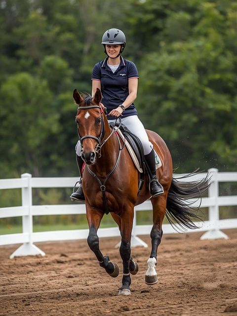 Jazda konna, kłus lub galop