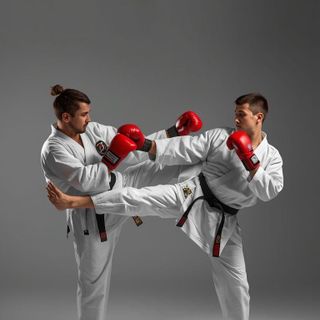 Sztuki walki, różne typy, umiarkowane tempo (np., judo, jujitsu, karate, kick-boxing, taekwondo, tai-bo, boks tajski)