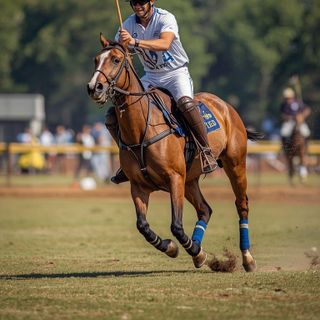 Polo auf dem Pferd