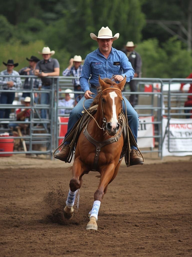 Rodeo Sport, allgemeine, kräftige Anstrengung