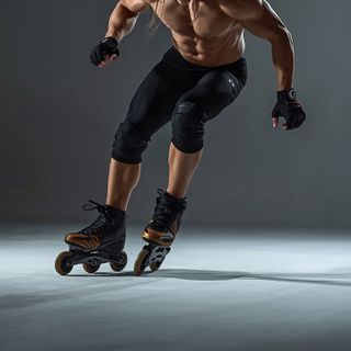 Rollerblading, jazda na łyżworolkach, 24,0 km/h (15,0 mph), maksymalny wysiłek