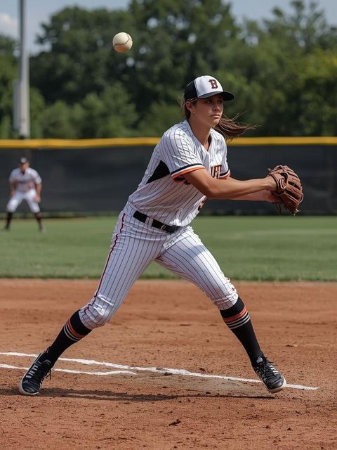 Miękki piłka lub baseball, szybki lub wolny rzut, ogólny