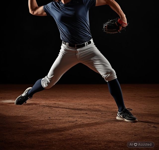 Playing softball or baseball