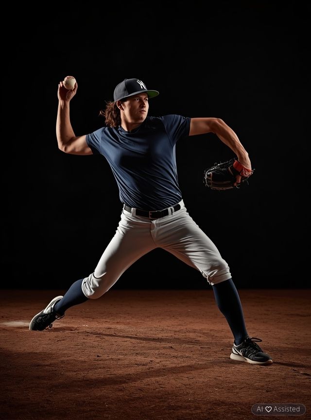 Playing softball or baseball