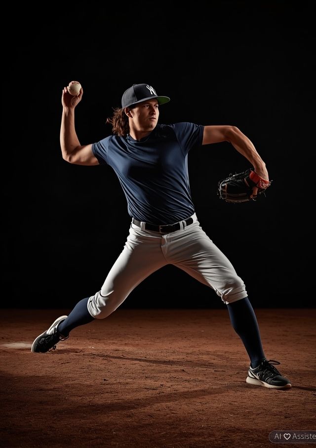 Playing softball or baseball