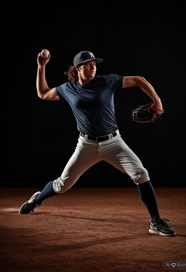 Playing softball or baseball