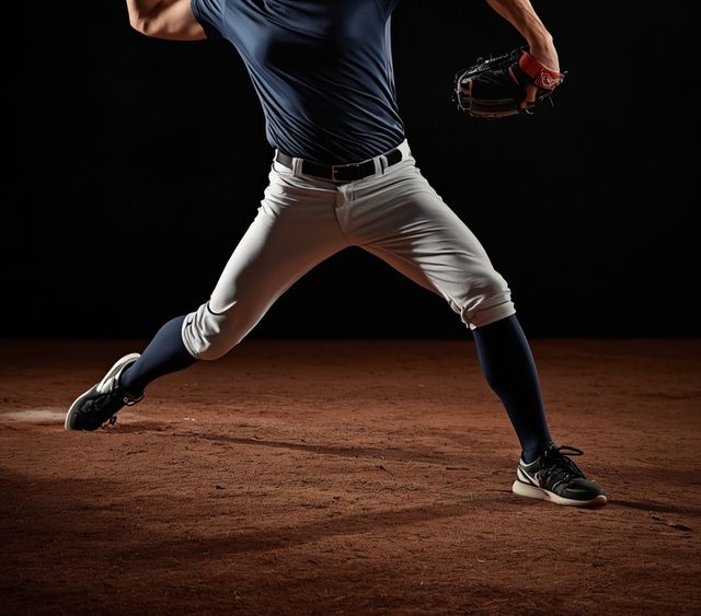 Playing softball or baseball