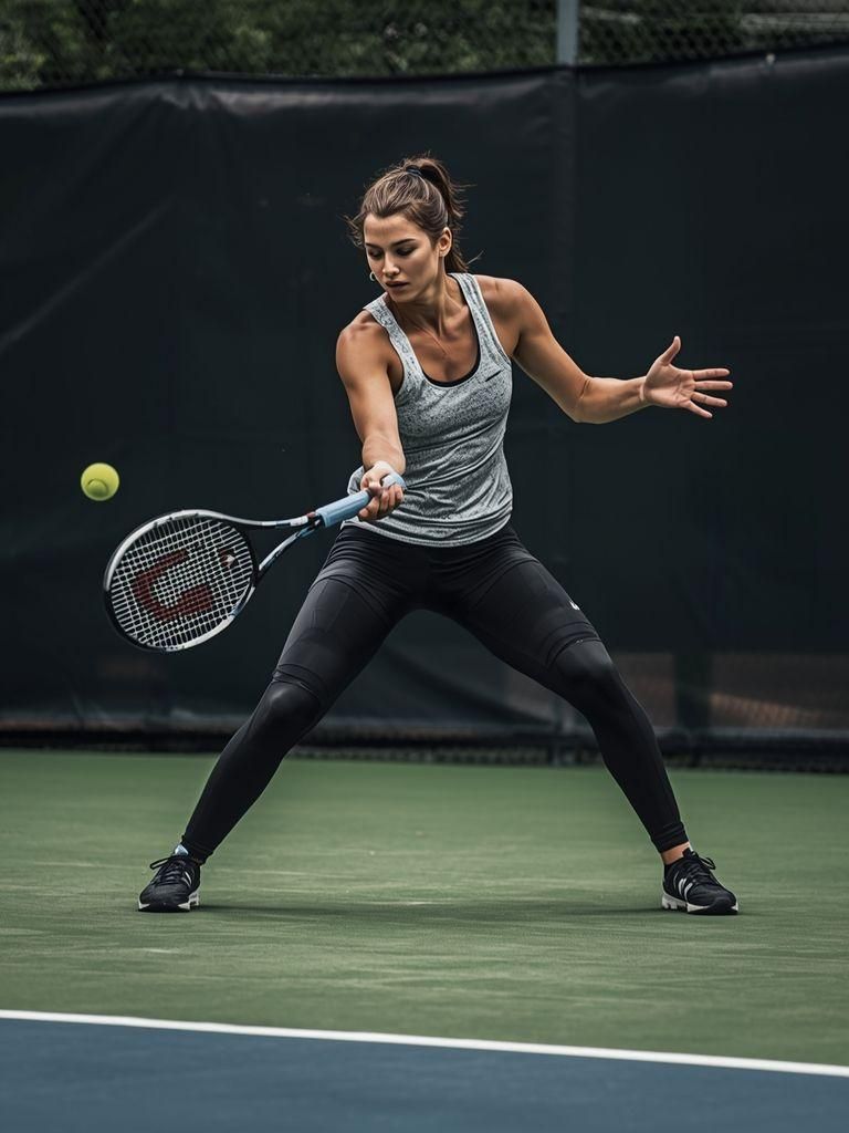 Tennis, Ballschläge, Nicht-Spiel, moderater Aufwand