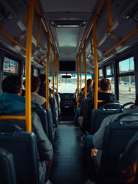 Podróż autobusem lub pociągiem
