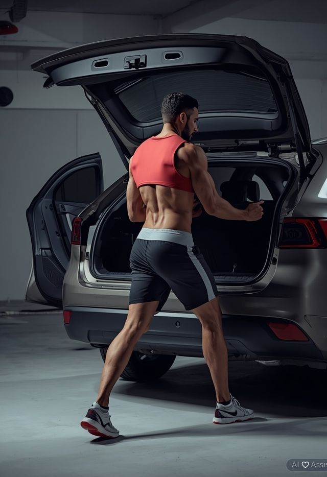 Loading and unloading a car
